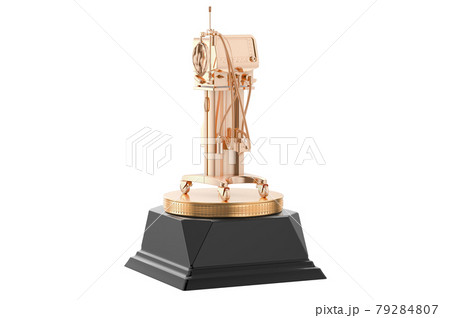Medical ventilator, intensive care unit golden award concept. 3D rendering Medical ventilator, intensive care unit golden award concept. 3D rendering 79284807