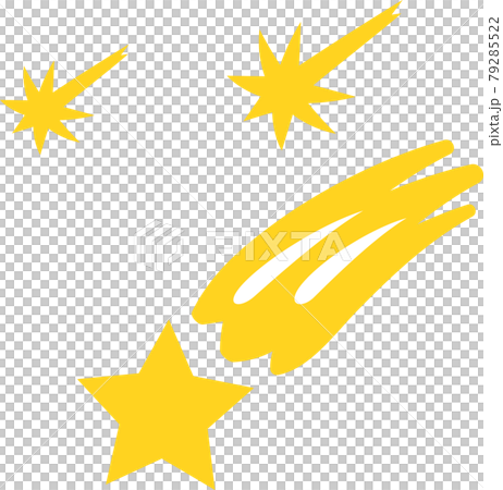 流れ星のデフォルメイラスト 流れ星のデフォルメイラスト 79285522