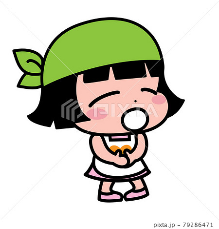 子供 エプロン 料理 お手伝い イラスト素材のイラスト素材