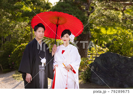 和装ウェディング　庭園 79289675