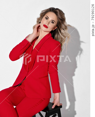 Young sexy curly woman, manager, professional in Young sexy curly woman, manager, professional in 79290126