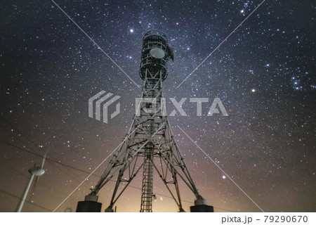 鉄塔と星空 鉄塔と星空 79290670