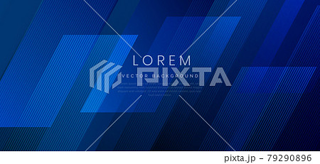 Abstract blue geometric diagonal overlay layer background. 79290896