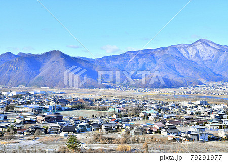 びんぐしの里公園方面を望む(長野県坂城町)【2020.2】 79291977