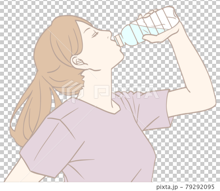 Woman to hydrate (pastel) 79292095