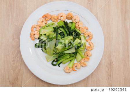 stir fried choy vegetable with shrimp stir fried choy vegetable with shrimp 79292541