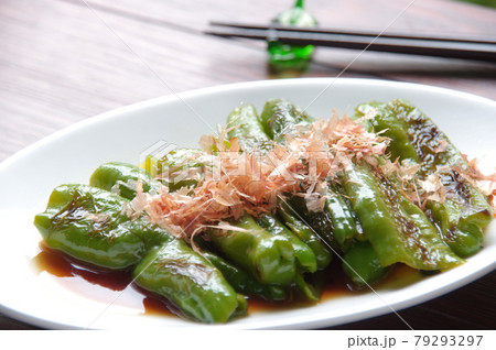 しし唐の煮びたし しし唐 甘長唐辛子 さっと煮 しし唐の煮びたし しし唐 甘長唐辛子 さっと煮 79293297