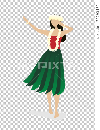 A woman making a hula dance A woman making a hula dance 79293523