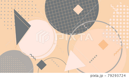 おしゃれな幾何学模様アイコングラフィック背景素材のイラスト素材
