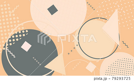 おしゃれな幾何学模様アイコングラフィック背景素材 79293725