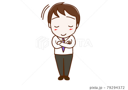 うんうん頷いて笑顔で納得する男性 79294372