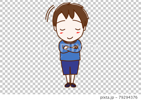 うんうん頷いて笑顔で納得する少年 79294376