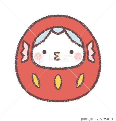 アマビエダルマ水色 79295014