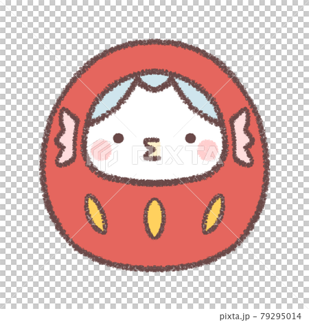 アマビエダルマ水色 79295014