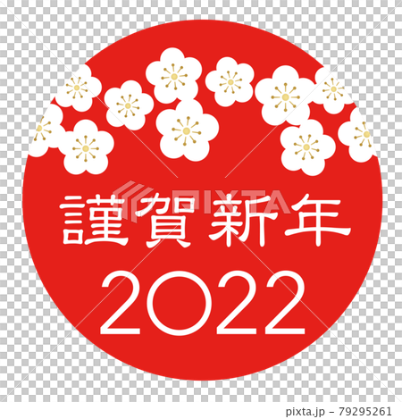 New Year's symbol mark 2022 New Year's card material 79295261
