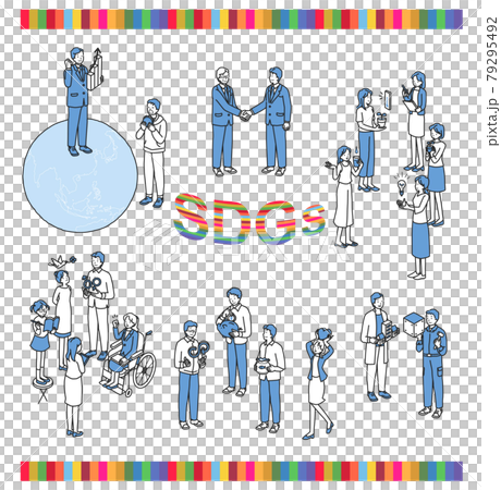 SDGsに取り組む人々 79295492