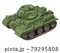 デフォルメしたソ連戦車T-34のイラスト 79295808