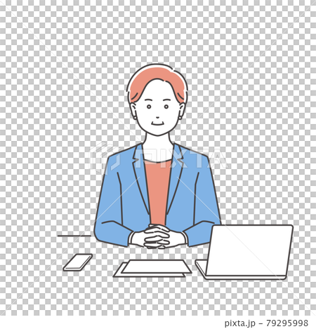 Business person female front 3 colors 79295998