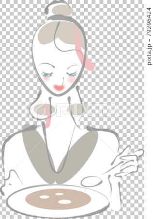 一個女人吃的上半身 一個女人吃的上半身 79296424