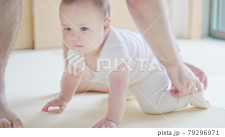 ハイハイする赤ちゃん 79296971