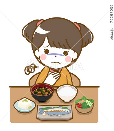 食欲が出ない幼い少女 食欲が出ない幼い少女 79297039
