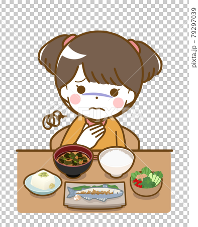 食欲が出ない幼い少女 食欲が出ない幼い少女 79297039
