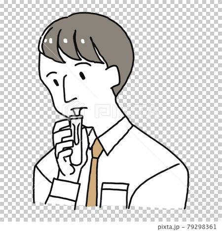 唾液の検体採取 唾液の検体採取 79298361