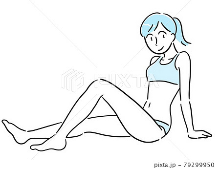 スタイルの良い女性のイラスト素材