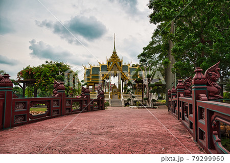 Ancient Siam or Ancient City or Mueang Boran is the world's largest outdoor museum park featuring 116 famous monuments and architectural attractions 79299960