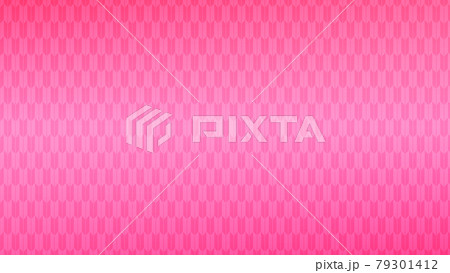 和柄・矢絣柄でピンクの背景ベース・黒枠 79301412