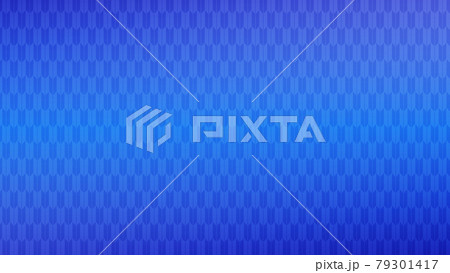 和柄・矢絣柄で青色の背景ベース 79301417