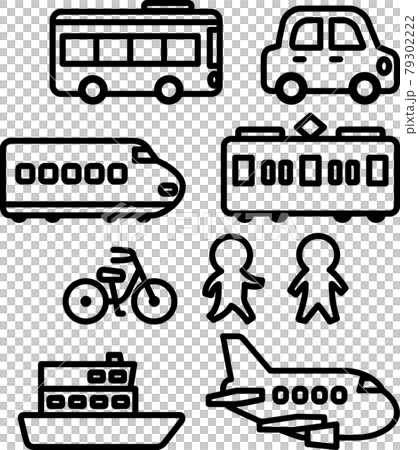 Access, transportation icon set 79302222