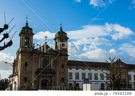 ポルトガル ブラガのポープロ教会の写真素材