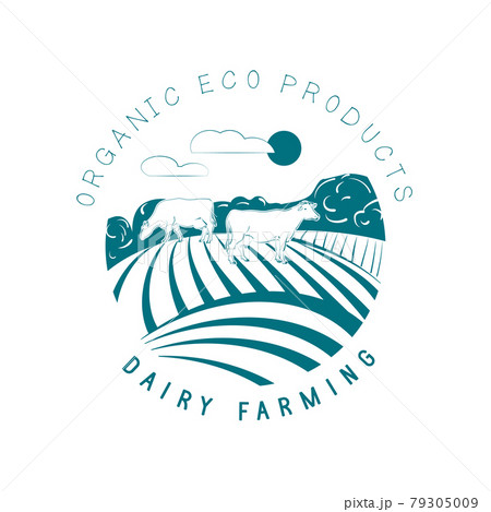 The emblem of a dairy farm 79305009