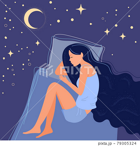 The girl is asleep 79305324