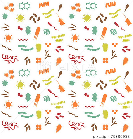 vector bacteria and virus pattern vector bacteria and virus pattern 79306958