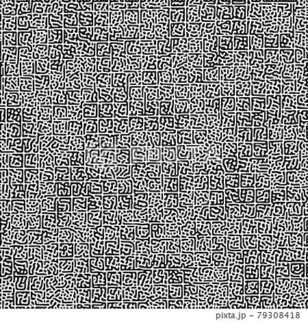Cyclic Symmetric Multiscale Turing Pattern. Monochrome texture Cyclic Symmetric Multiscale Turing Pattern. Monochrome texture 79308418