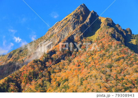 【愛媛県】快晴下の石鎚山紅葉 79308943
