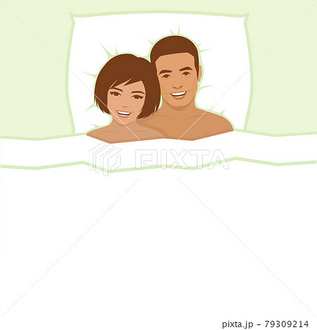 happy couple in bed 79309214