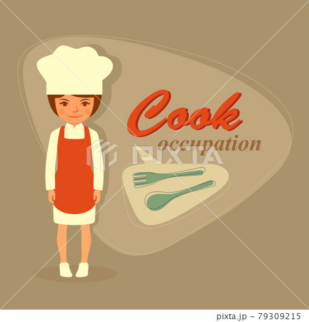 Cartoon Chief Cook Character Cartoon Chief Cook Character 79309215