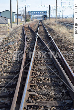 鉄道線路の分岐ポイント 鉄道線路の分岐ポイント 79312517