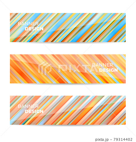 Abstract multicolor design banner web template collection. 79314402