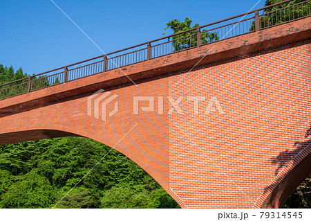 碓氷湖 坂本ダム 夢のせ橋 初夏の周辺景色 碓氷湖 坂本ダム 夢のせ橋 初夏の周辺景色 79314545