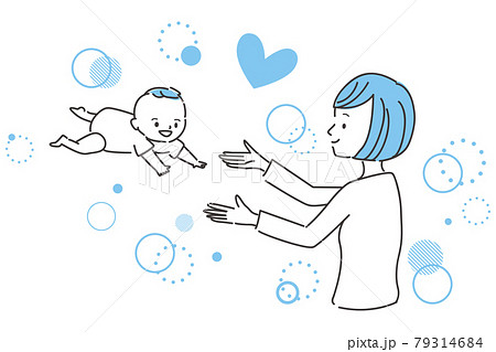 線画人物アイコン 不妊治療 妊活 赤ちゃんが来る 線画人物アイコン 不妊治療 妊活 赤ちゃんが来る 79314684