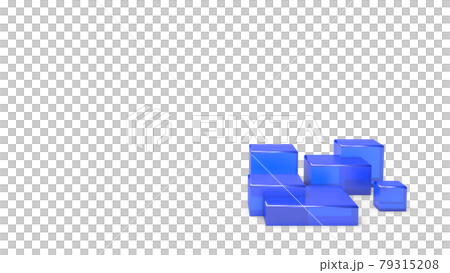 封面有文字空間，可用於Blue Cube CG PowerPoint等演示文稿 79315208
