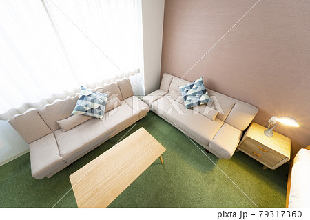 ソファのあるインテリア プロパティリリース取得済 の写真素材