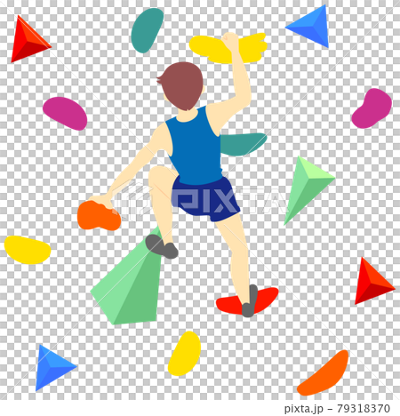 ボルダリング、スポーツ競技、選手、アスリート（男性） 79318370