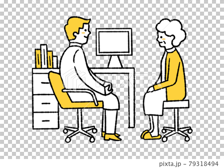 患者與醫生交談 79318494