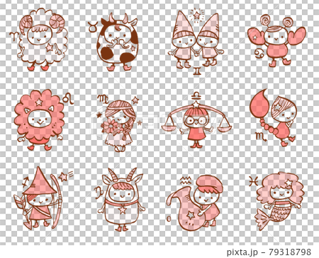 十二星座的可愛手繪插畫集2 79318798