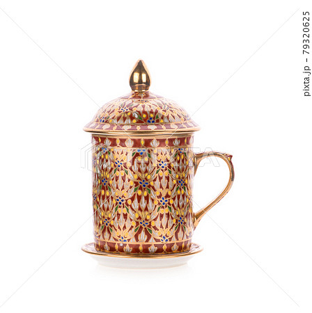 Mug Benjarong isolated on white background 79320625